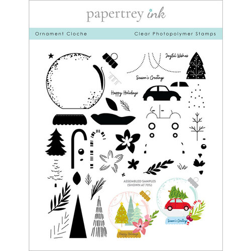 Papertrey Ink - Clear Photopolymer Stamps - Ornament Cloche