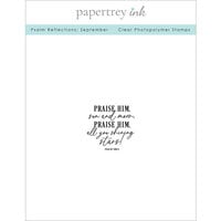 Papertrey Ink - Clear Photopolymer Stamps - Psalm Reflections - September