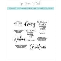 Papertrey Ink - Clear Photopolymer Stamps - Very Merry Christmas Sentiments