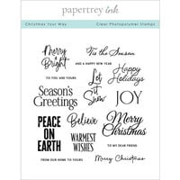 Papertrey Ink - Clear Photopolymer Stamps - Christmas Your Way
