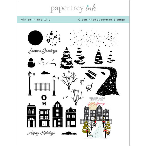 Papertrey Ink - Clear Photopolymer Stamps - Winter In The City