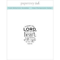 Papertrey Ink - Clear Photopolymer Stamps - Psalm Reflections - November
