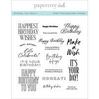 Papertrey Ink - Clear Photopolymer Stamps - Birthday Your Way 2
