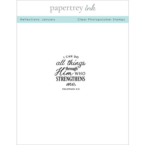 Papertrey Ink - Clear Photopolymer Stamps - Reflections - January