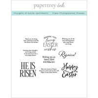 Papertrey Ink - Clear Photopolymer Stamps - Thoughts Of Easter Sentiments