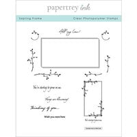 Papertrey Ink - Clear Photopolymer Stamps - Sapling Frame
