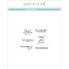 Papertrey Ink - Clear Photopolymer Stamps - Angelic Sentiments