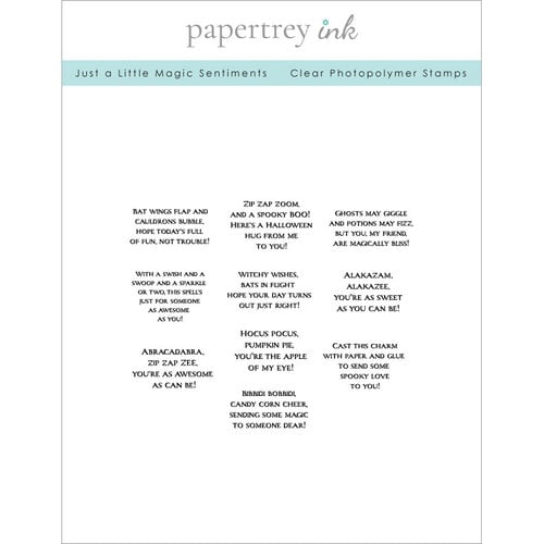 Papertrey Ink - Clear Photopolymer Stamps - Just A Little Magic Sentiments