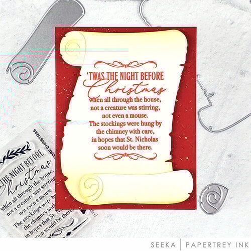 Papertrey Ink - Clear Photopolymer Stamps - Twas The Night Before Christmas