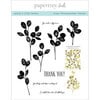 Papertrey Ink - Clear Photopolymer Stamps - Leave A Little Thanks