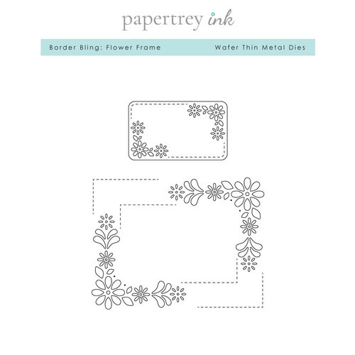Papertrey Ink - Metal Dies - Border Bling - Flower Frame