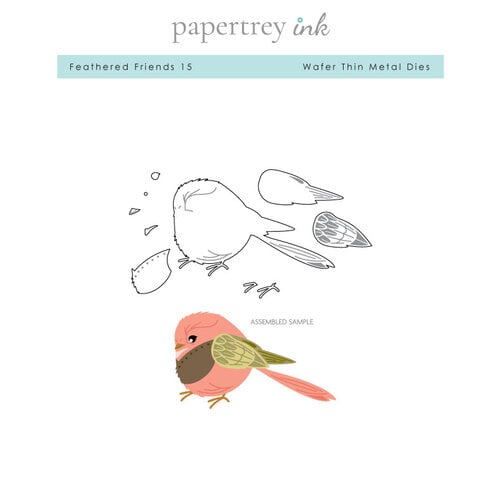 Papertrey Ink - Metal Dies - Feathered Friends - Set 15