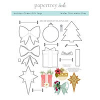 Papertrey Ink - Metal Dies - Christmas - Holiday Cheer Gift Tags