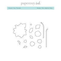 Papertrey Ink - Metal Dies - Thank You Florals