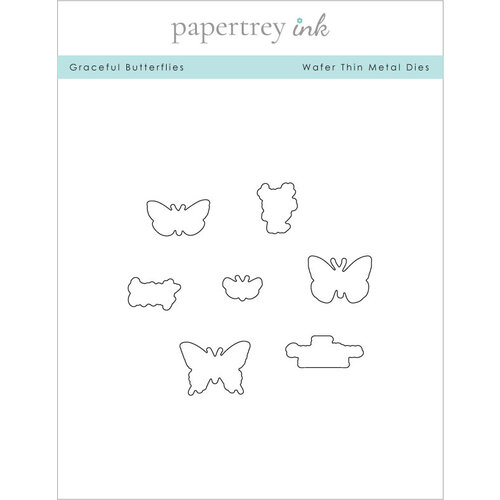 Papertrey Ink - Metal Dies - Graceful Butterflies