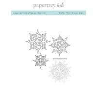 Papertrey Ink - Christmas - Dies - Layered Snowflakes - Crystal