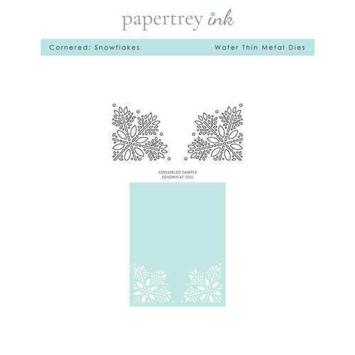 Papertrey Ink - Christmas - Metal Dies - Cornered - Snowflakes