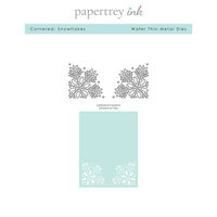 Papertrey Ink - Christmas - Metal Dies - Cornered - Snowflakes