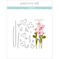 Papertrey Ink - Metal Dies - Into The Blooms - Fun Flowers