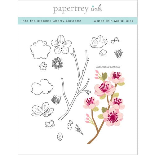 Papertrey Ink - Metal Dies - Into The Blooms - Cherry Blossoms
