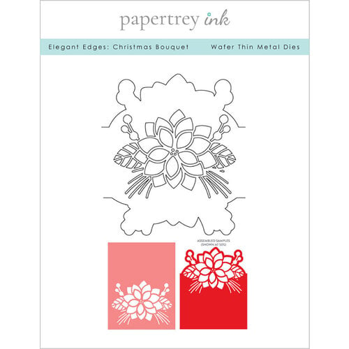 Papertrey Ink - Metal Dies - Elegant Edges - Christmas Bouquet