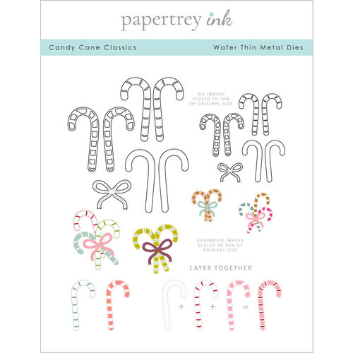 Papertrey Ink - Metal Dies - Candy Cane Classics