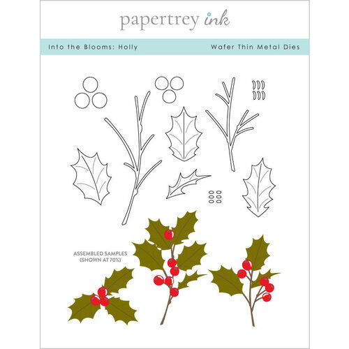 Papertrey Ink - Metal Dies - Into The Blooms Holly