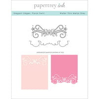 Papertrey Ink - Metal Dies - Elegant Edges - Floral Swirl