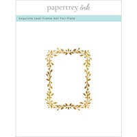 Papertrey Ink - Hot Foil Plate - Exquisite Leaf Frame