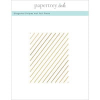 Papertrey Ink - Hot Foil Plate - Diagonal Stripes