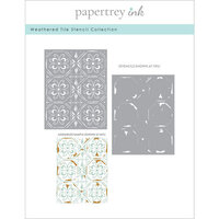 Papertrey Ink - Stencils - Weathered Tile