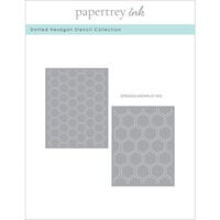 Papertrey Ink - Stencils - Dotted Hexagon