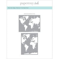 Papertrey Ink - Stencils - World Map