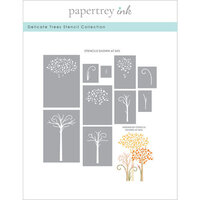 Papertrey Ink - Stencils - Delicate Trees