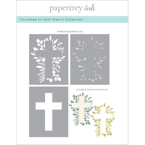 Papertrey Ink - Stencils - Flourished In Faith