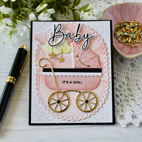 Papertrey Ink - Stencils - Build-A-Baby Buggy