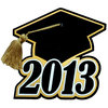 Paper Wizard - Graduation Collection - Grad Cap 2013 with Gold Tassel