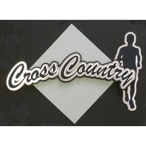 Paper Wizard - Old School Sports Collection - Die Cuts - Cross Country Title