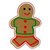 Paper Wizard - Happy Holidays Collection - Christmas - Die Cuts - Gingerbread Boy