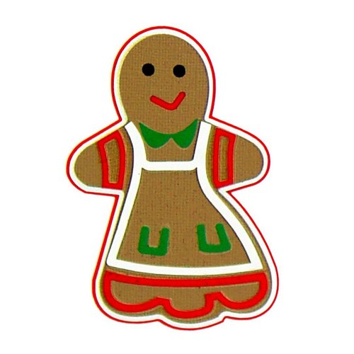 Paper Wizard - Happy Holidays Collection - Christmas - Die Cuts - Gingerbread Girl