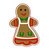 Paper Wizard - Happy Holidays Collection - Christmas - Die Cuts - Gingerbread Girl