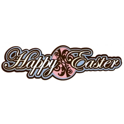 Paper Wizard - Holidays Collection - Die Cuts - Happy Easter Script