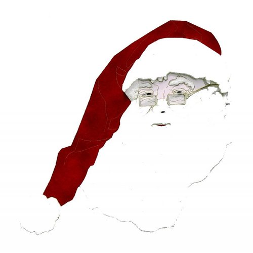 Paper Wizard - Happy Holidays Collection - Christmas - Die Cuts - Santa with Glasses