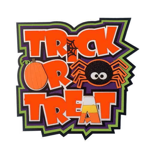 Paper Wizard - Halloween - Die Cuts - Sweet Trick or Treat Title