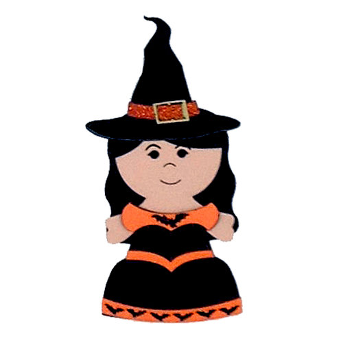 Paper Wizard - Halloween - Die Cuts - Trick or Treat Kids - Witch