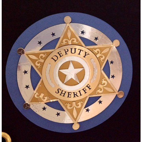 Paper Wizard - Travel Log Collection - Die Cuts - Deputy Sheriff's Badge