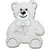 Paper Wizard - Oh Baby Collection - Teddy Bears Minis - White