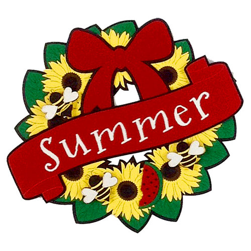 Paper Wizard - Die Cuts - Seasonal Wreath - Summer