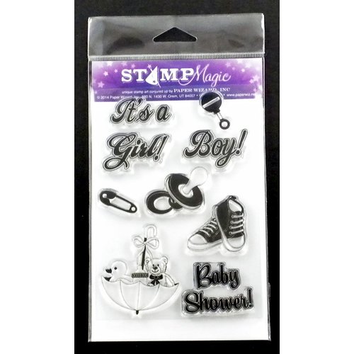 Paper Wizard - Stamp Magic Collection - Clear Acrylic Stamps - Baby Bliss