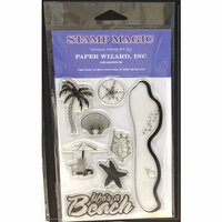 Paper Wizard - Clear Acrylic Stamp Set - Beach